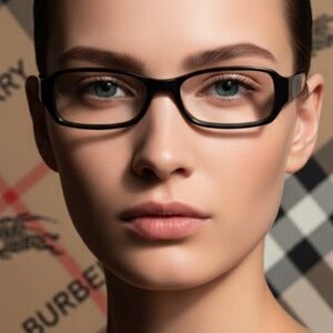 Authentic Burberry signature prescription designer eyeglasses frames